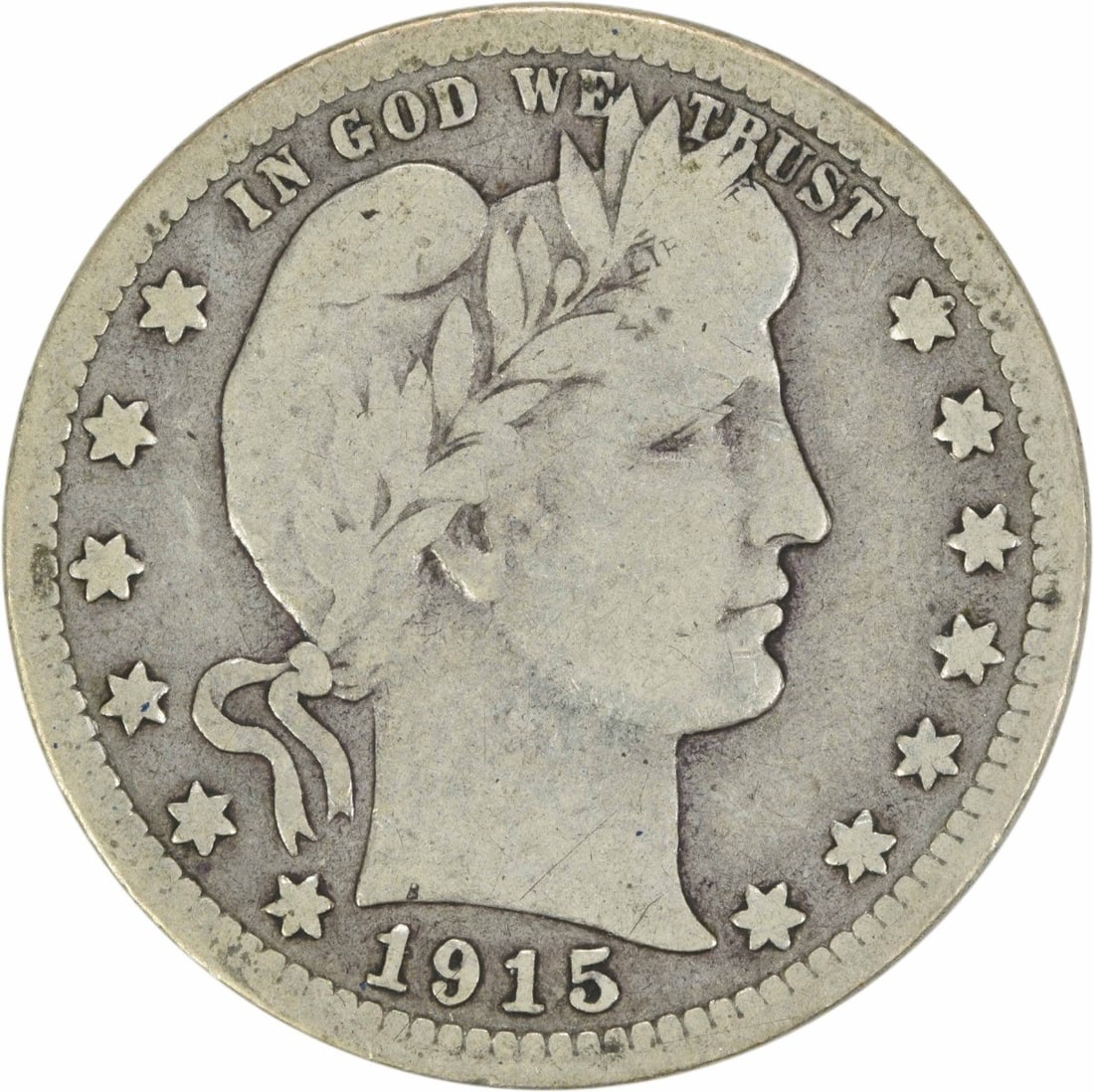 1915-S Barber Silver Quarter 25C VG Uncertified Coin: 1915-S Barber Silver Quarter 25C VG Uncertified Coin This 1915-S Barber Silver Quarter is a remarkable piece of American numismatic history. Struck at the San Francisco Mint, this coin features the ic