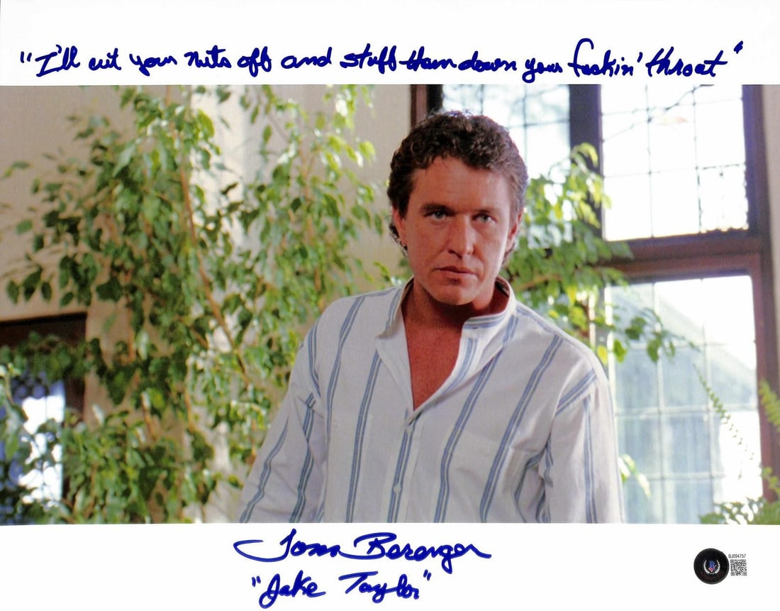 Beckett Authenticated Tom Berenger Jake Taylor 11x14 Signed Photo (1 of 1)