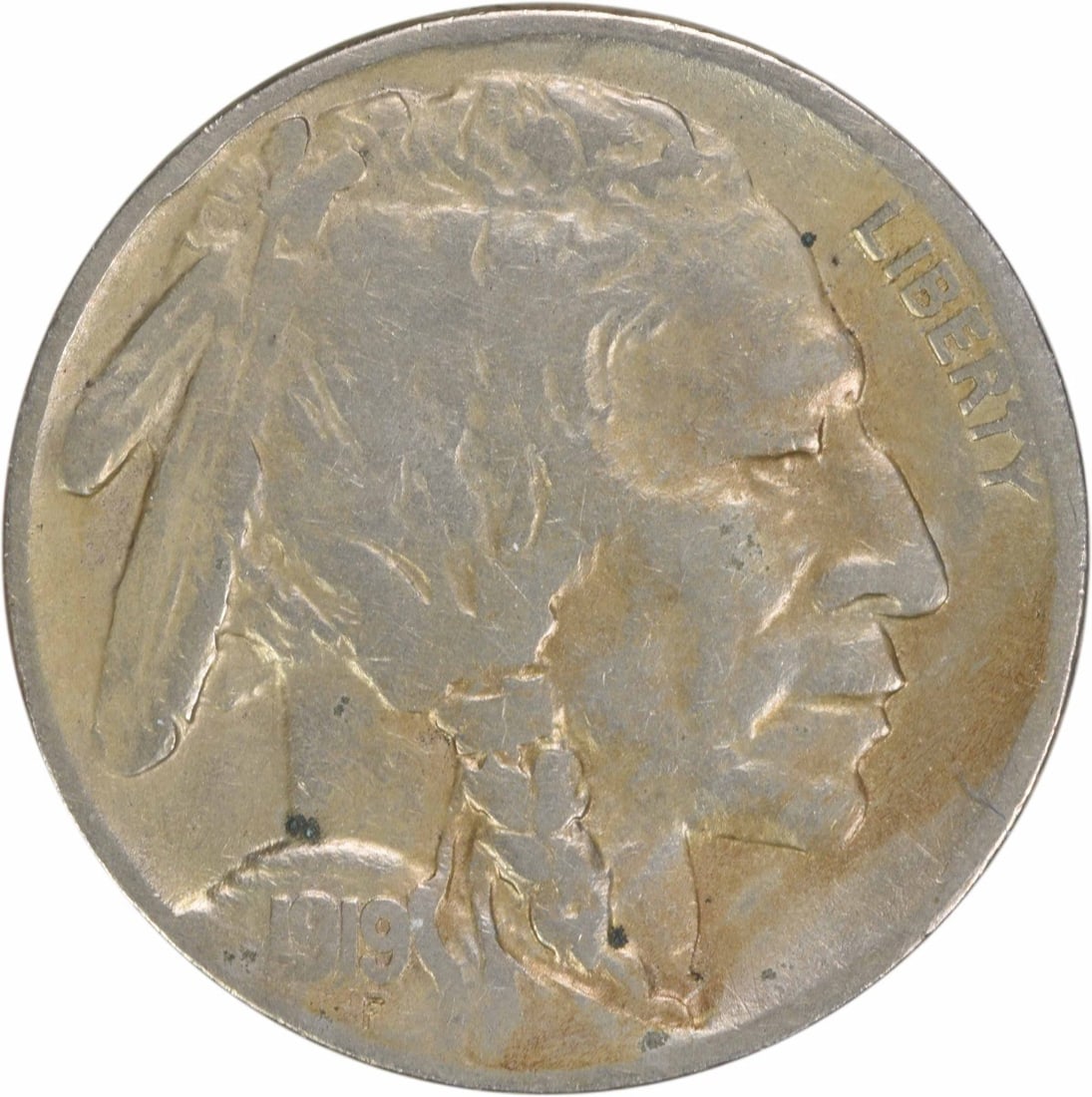1919-S Buffalo Nickel Uncertified Coin by James Earle Fraser: 1919-S Buffalo Nickel Uncertified Coin by James Earle Fraser This 1919-S Buffalo Nickel is a classic piece of American numismatics. Struck at the San Francisco Mint, this coin features the iconic Buff