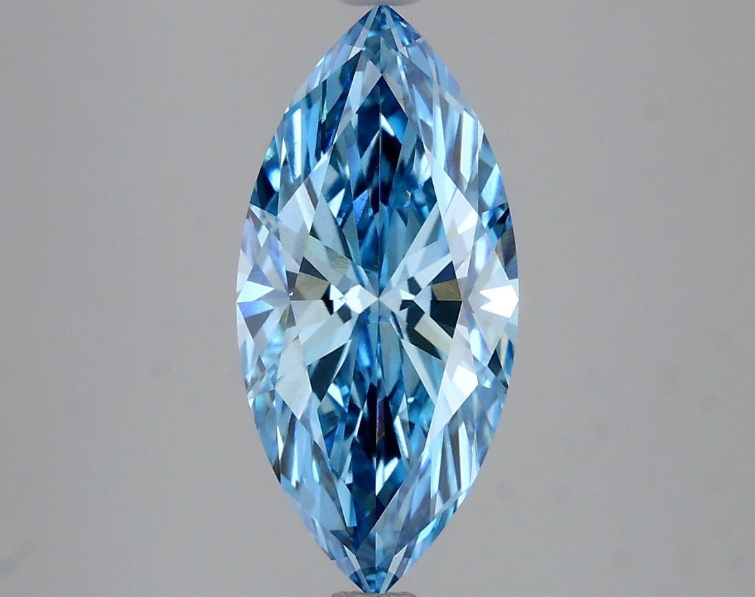 Loose Diamond - MARQUISE 2.8ct Fancy Vivid Blue VS1: Loose Diamond - MARQUISE 2.8ct Fancy Vivid Blue VS1 Source: This is a real non-mined Diamond that has been grown in a lab Shape: MARQUISE Carats: 2.8 Color: Fancy Vivid Blue Certification: IGI Video: