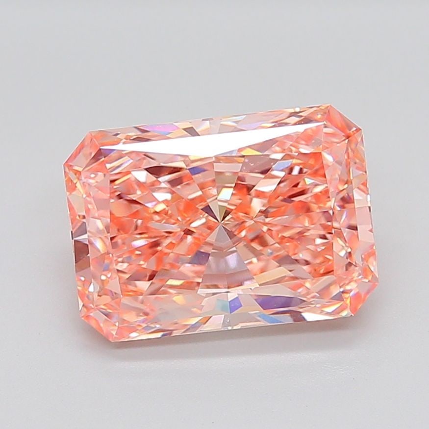 Loose Diamond - RADIANT 7.21ct Fancy Intense Pink VS2: Loose Diamond - RADIANT 7.21ct Fancy Intense Pink VS2 Source: This is a real non-mined Diamond that has been grown in a lab Shape: RADIANT Carats: 7.21 Color: Fancy Intense Pink Certification: IGI Vid