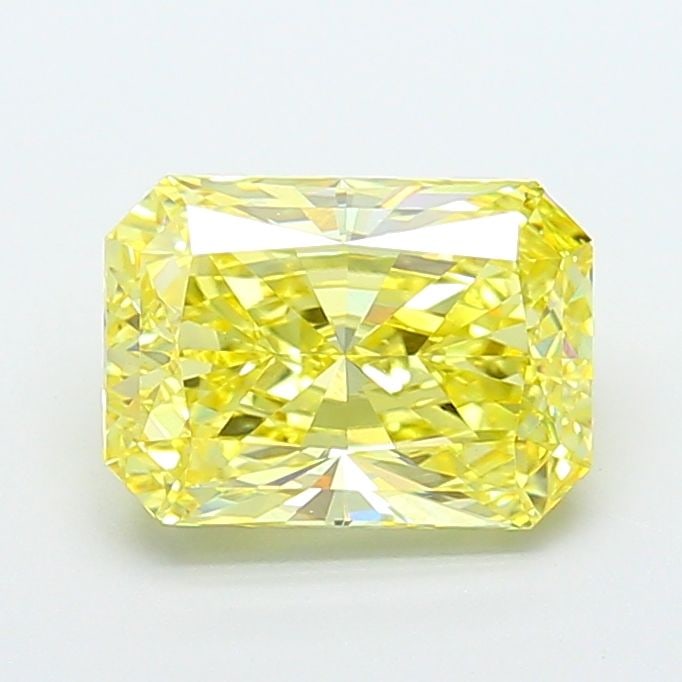 Loose Diamond - RADIANT 2.83ct Fancy Vivid Yellow VS1: Loose Diamond - RADIANT 2.83ct Fancy Vivid Yellow VS1 Source: This is a real non-mined Diamond that has been grown in a lab Shape: RADIANT Carats: 2.83 Color: Fancy Vivid Yellow Certification: IGI Vid