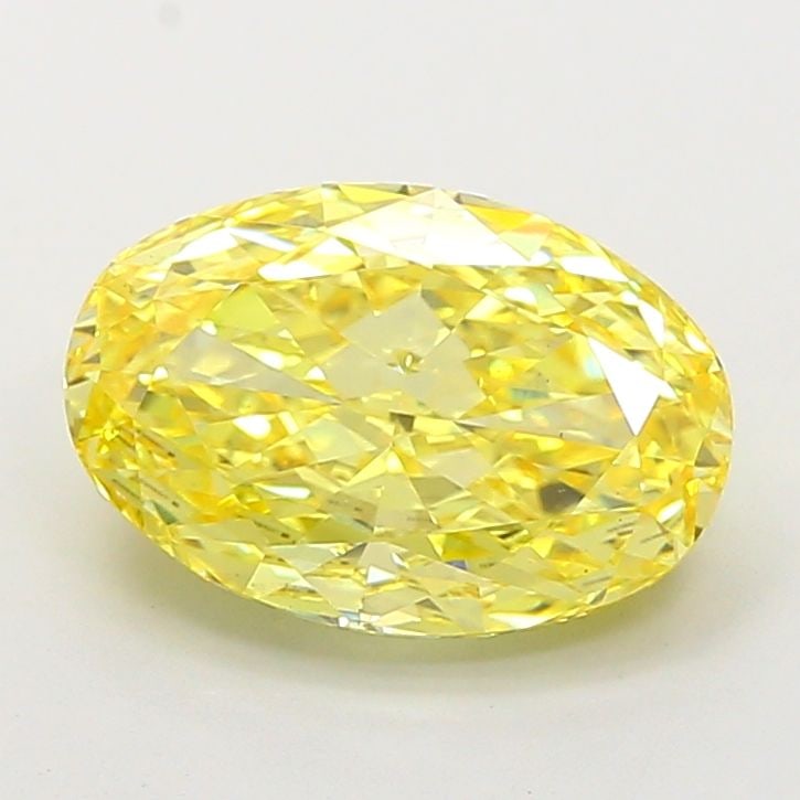 Loose Diamond - OVAL 4.54ct Fancy Vivid Yellow VS1: Loose Diamond - OVAL 4.54ct Fancy Vivid Yellow VS1 Source: This is a real non-mined Diamond that has been grown in a lab Shape: OVAL Carats: 4.54 Color: Fancy Vivid Yellow Certification: IGI Video: