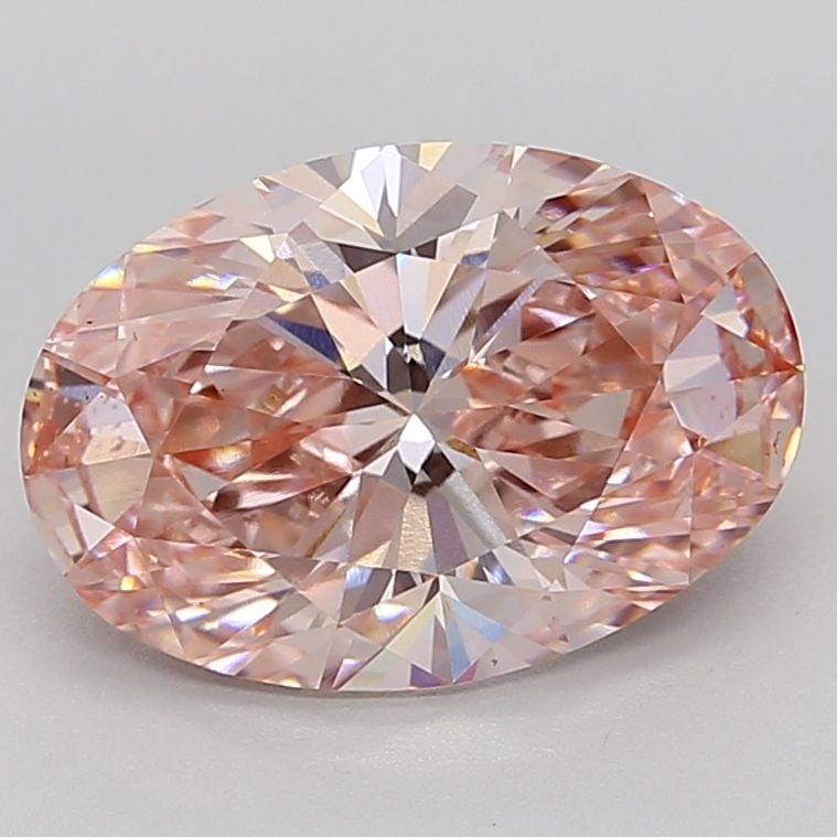 Loose Diamond - OVAL 4.5ct Fancy Vivid Pink VVS2: Loose Diamond - OVAL 4.5ct Fancy Vivid Pink VVS2 Source: This is a real non-mined Diamond that has been grown in a lab Shape: OVAL Carats: 4.5 Color: Fancy Vivid Pink Certification: IGI Video: