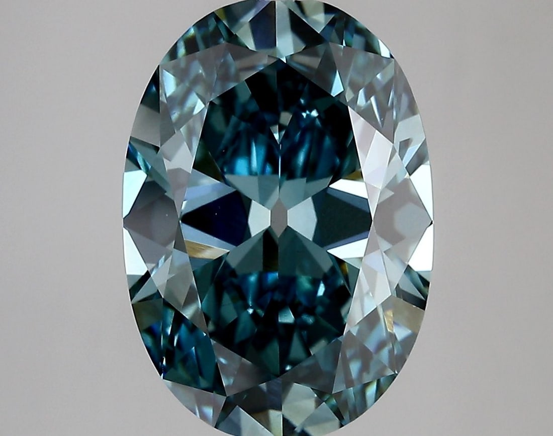 Loose Diamond - OVAL 5.35ct Fancy Vivid Blue VS1 (1 of 1)