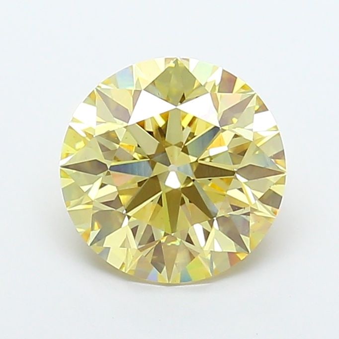 Ideal Loose Diamond - ROUND 5.0ct Fancy Intense Yellow VS1: Ideal Loose Diamond - ROUND 5.0ct Fancy Intense Yellow VS1 Source: This is a real non-mined Diamond that has been grown in a lab Shape: ROUND Carats: 5.0 Color: Fancy Intense Yellow Certification: IGI