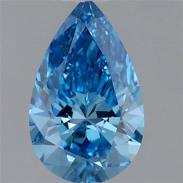 Loose Diamond - PEAR 1.02ct Fancy Vivid Blue VS1: Loose Diamond - PEAR 1.02ct Fancy Vivid Blue VS1 Source: This is a real non-mined Diamond that has been grown in a lab Shape: PEAR Carats: 1.02 Color: Fancy Vivid Blue Certification: IGI Video: