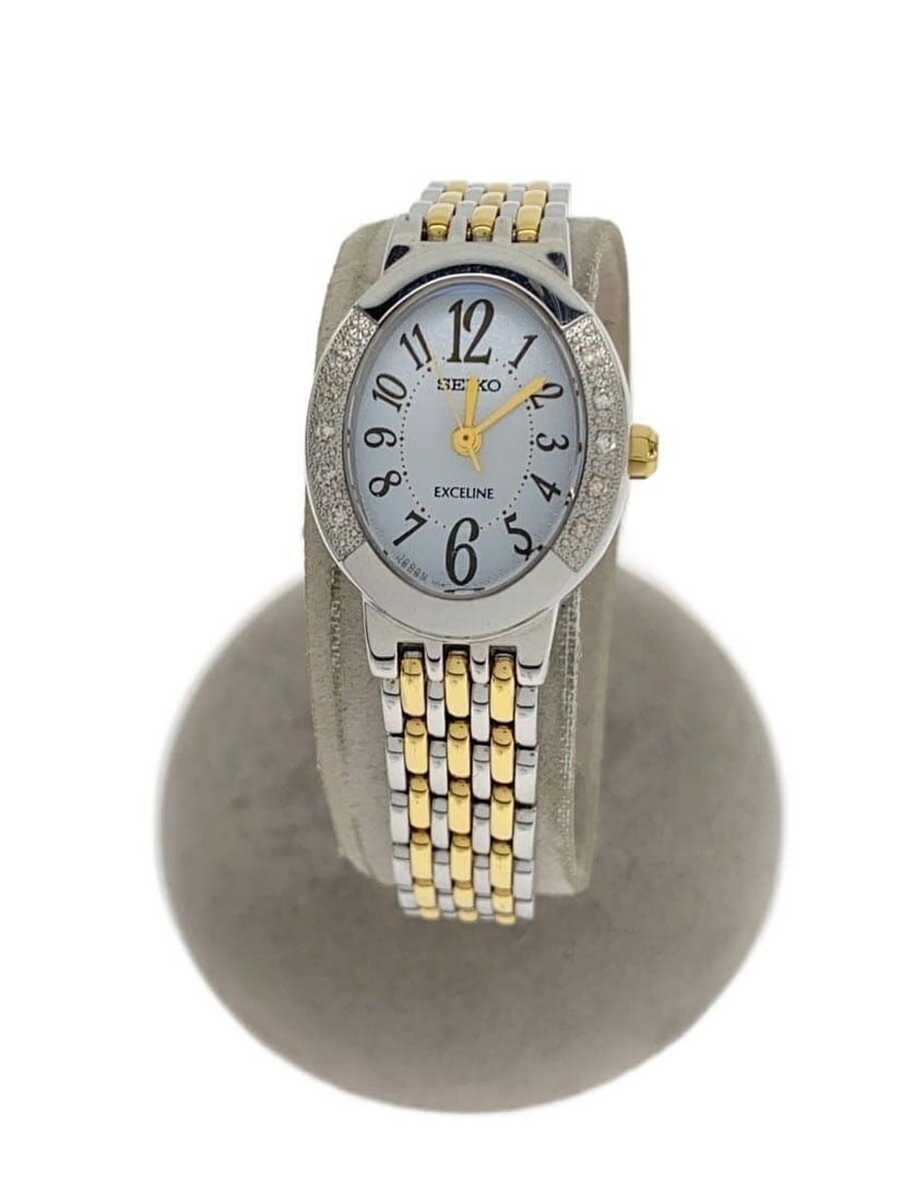 Seiko women's stainless steel wristwatch Dolce Exceline V117-0AF0: Seiko women's stainless steel wristwatch Dolce Exceline V117-0AF0 This SEIKO Dolce & Exceline V117-0AF0 is a women's wristwatch crafted from stainless steel. Made in Japan, it features a compact case 