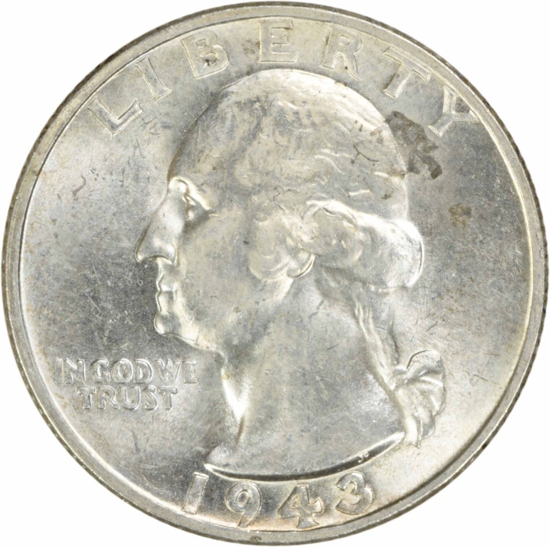 1943-S Washington 25C Silver Quarter Choice BU Uncertified: 1943-S Washington 25C Silver Quarter Choice BU Uncertified This 1943-S Washington Silver Quarter is an uncirculated coin graded as Choice BU. Struck in silver, it originates from the San Francisco min