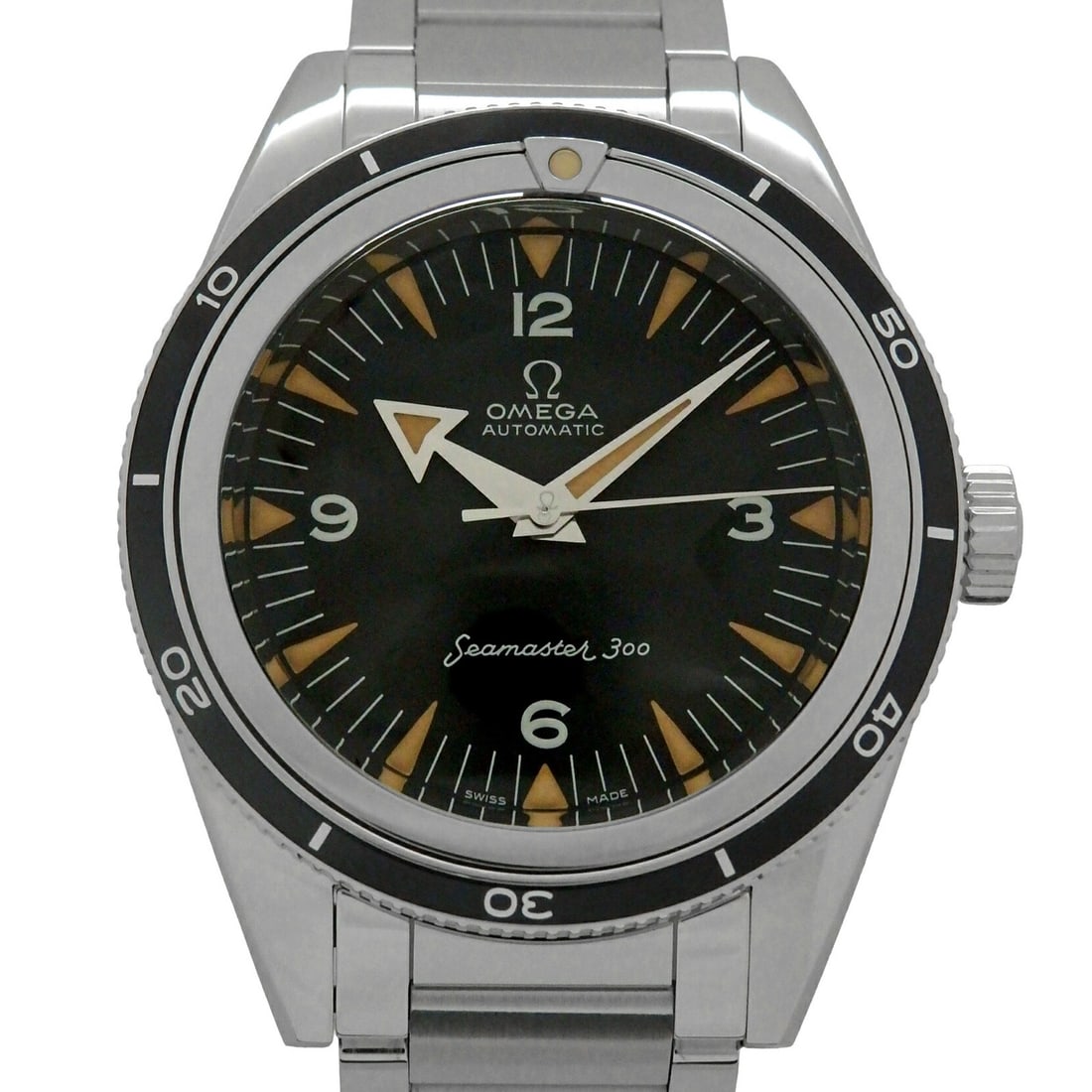 Omega Seamaster Trilogy 1957 Co Axial Men's Wristwatch 234.10.39.20.01.001: Omega Seamaster Trilogy 1957 Co Axial Men's Wristwatch 234.10.39.20.01.001 This Omega Seamaster 300 Trilogy 1957 Co-Axial wristwatch is a distinguished timepiece designed for men. Crafted in Switzerla