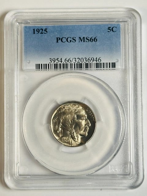 PCGS MS66 1925 Buffalo Nickel Philadelphia Mint (1 of 2)