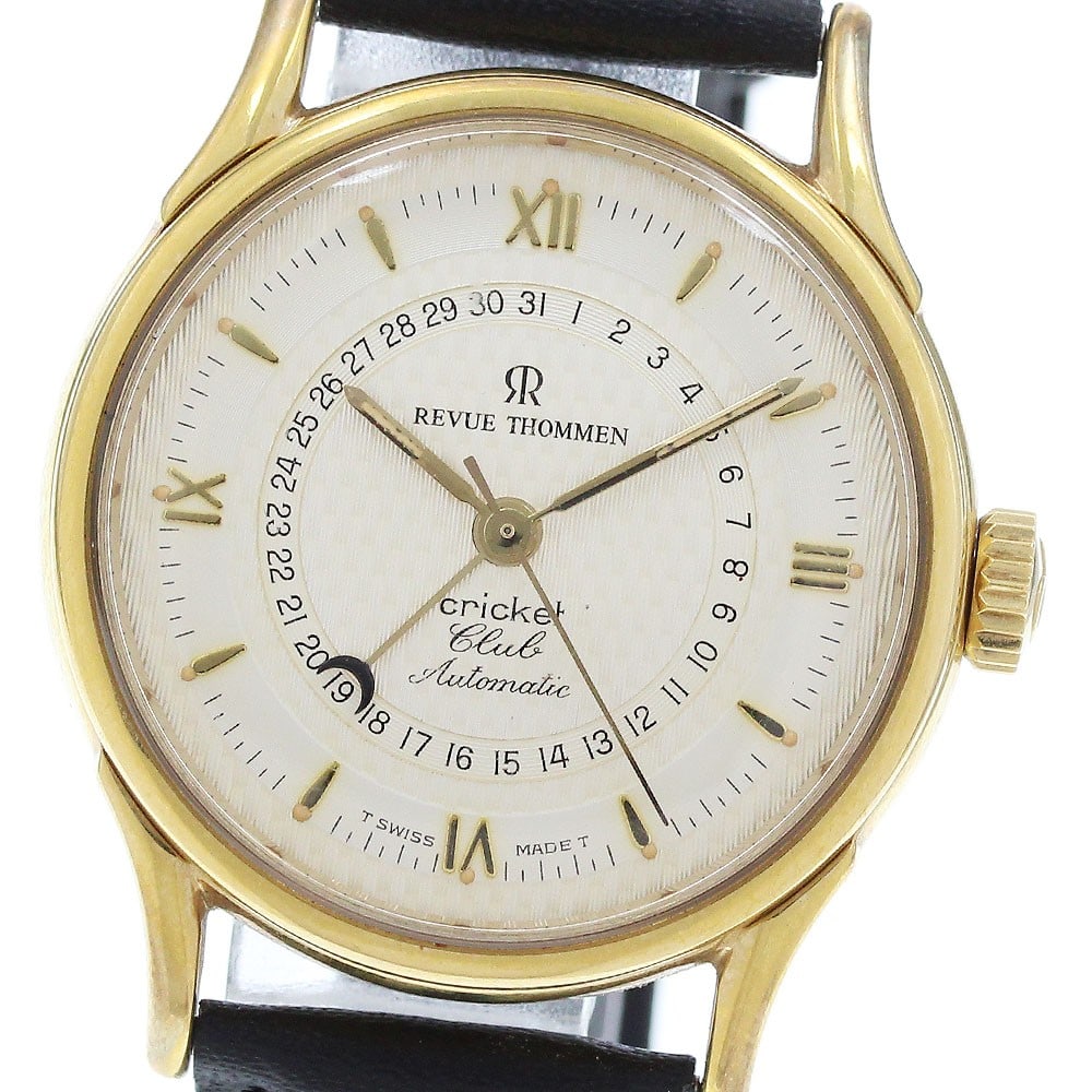 Automatic REVUE THOMMEN Cricket Club men's wristwatch 6112001 date (1 of 6)