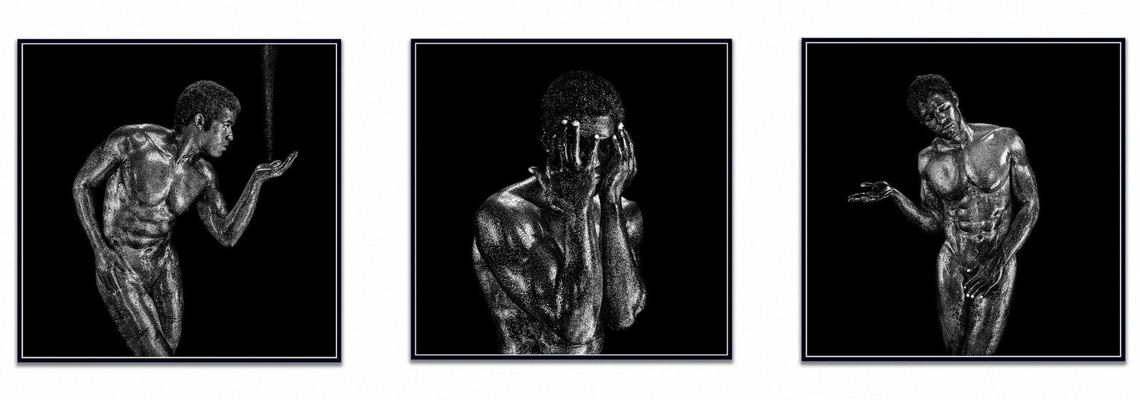 Giuliano Bekor Triptych Archival Pigment Edition of 10 24 x 24 (1 of 8)