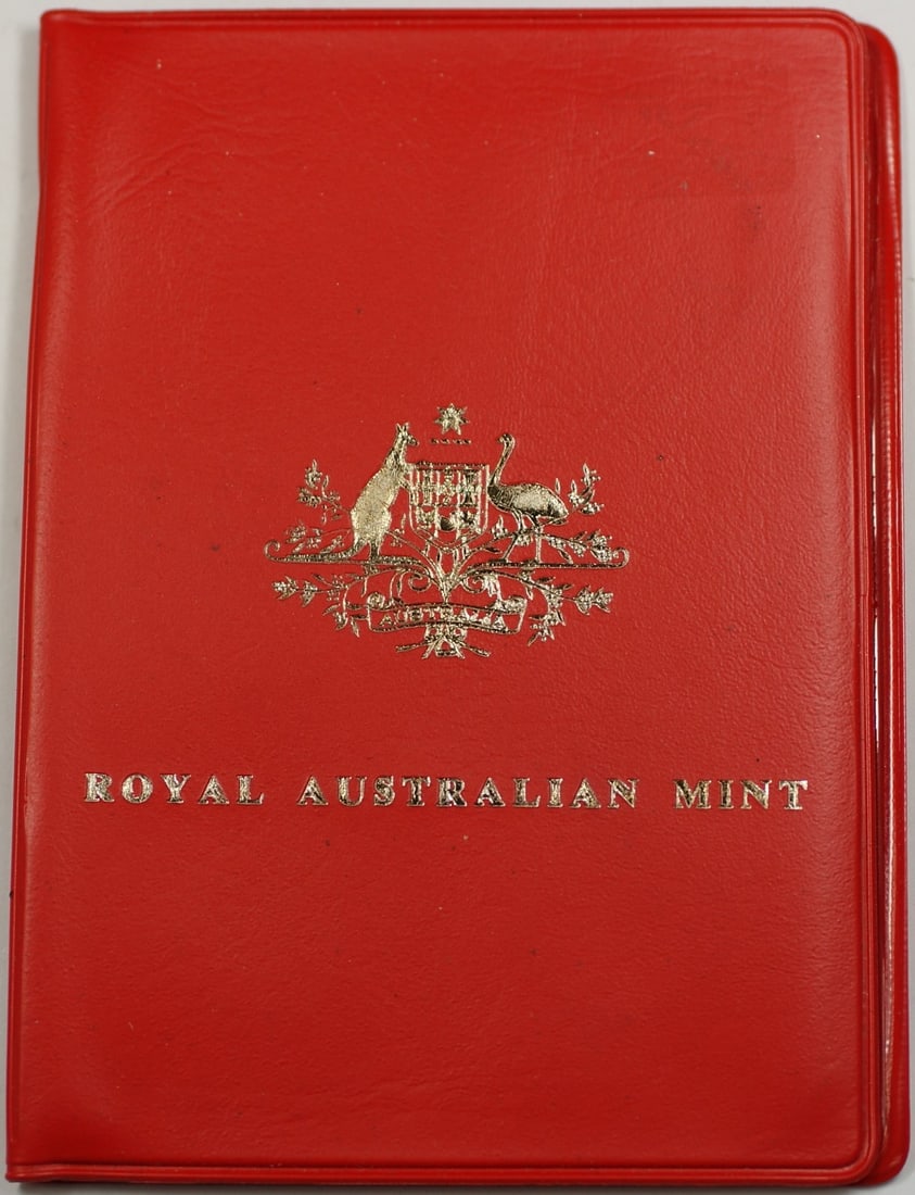 Six Uncirculated 1975 Australia Coins Presented in Red Case (1 of 5)