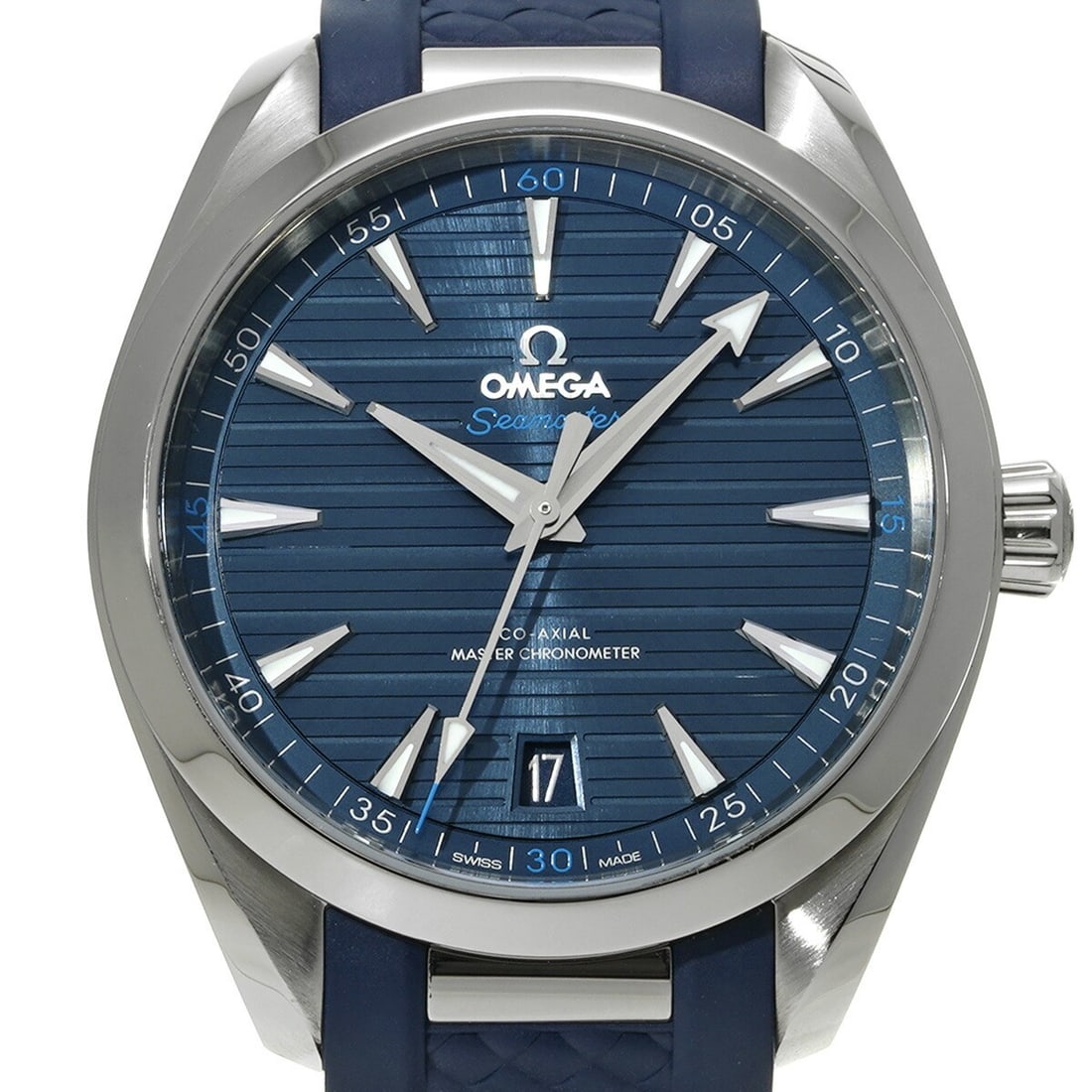 Omega Seamaster Aqua Terra 220.12.41.21.03.001 Men's Wristwatch: Omega Seamaster Aqua Terra 220.12.41.21.03.001 Men's Wristwatch This is an OMEGA Seamaster Aqua Terra Co-Axial Master Chronometer wristwatch for men. Crafted in Switzerland, this pre-owned timepiece i