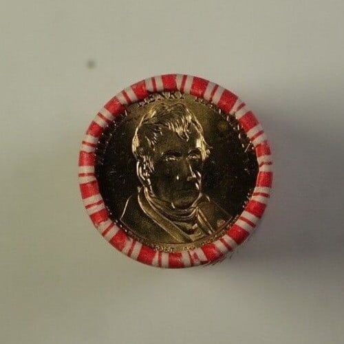Roll of 25 2009 William H Harrison Presidential Dollars Uncirculated Mint Unknown (1 of 2)
