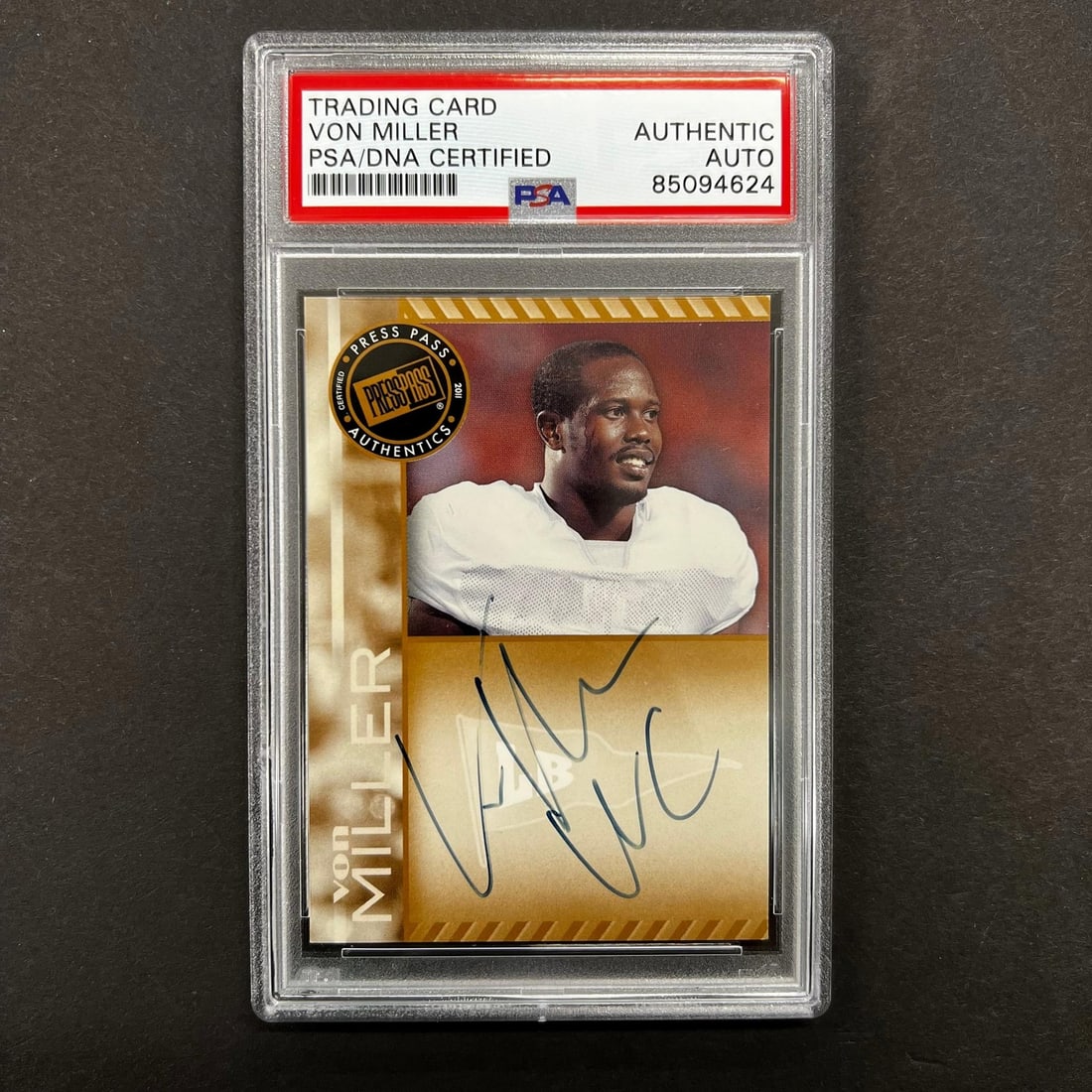 PSA authenticated Von Miller 2011 Press Pass Broncos autograph card (1 of 2)