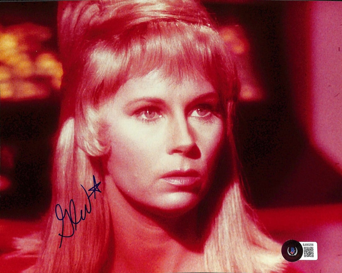 Grace Lee Whitney Signed 8x10 Star Trek Photo Beckett Certified: Grace Lee Whitney Signed 8x10 Star Trek Photo Beckett Certified This is an autographed 8x10 color photograph of Grace Lee Whitney, known for her role as Janice Rand in the original Star Trek TV series