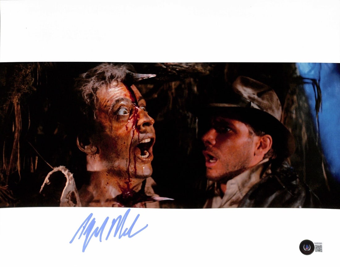 Alfred Molina Signed Satipo 11x14 Photo Raiders BAS Certified: Alfred Molina Signed Satipo 11x14 Photo Raiders BAS Certified This is an authentic 11x14 color photograph signed by Alfred Molina, featuring him as Satipo in the iconic film "Raiders of the Lost Ark."