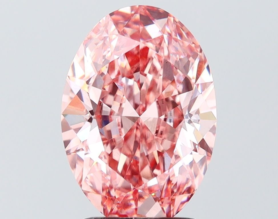 Loose Diamond - OVAL 2.75ct Fancy Intense Pink VS1: Loose Diamond - OVAL 2.75ct Fancy Intense Pink VS1 Source: This is a real non-mined Diamond that has been grown in a lab Shape: OVAL Carats: 2.75 Color: Fancy Intense Pink Certification: IGI Video: