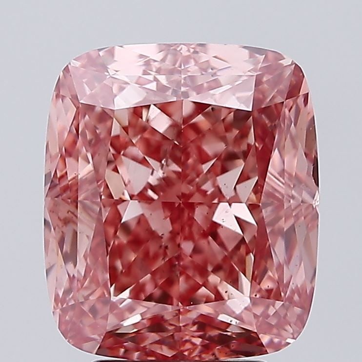 Loose Diamond - CUSHION MODIFIED 5.27ct Fancy Vivid Pink SI1: Loose Diamond - CUSHION MODIFIED 5.27ct Fancy Vivid Pink SI1 Source: This is a real non-mined Diamond that has been grown in a lab Shape: CUSHION MODIFIED Carats: 5.27 Color: Fancy Vivid Pink Certific