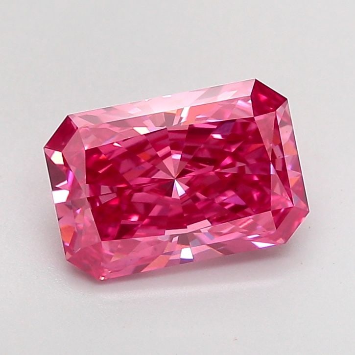 Loose Diamond - RADIANT 2.54ct Fancy Vivid Pink VS1: Loose Diamond - RADIANT 2.54ct Fancy Vivid Pink VS1 Source: This is a real non-mined Diamond that has been grown in a lab Shape: RADIANT Carats: 2.54 Color: Fancy Vivid Pink Certification: IGI Video:
