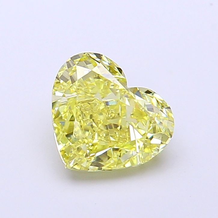 Loose Diamond - HEART 1.43ct Fancy Intense Yellow VS2: Loose Diamond - HEART 1.43ct Fancy Intense Yellow VS2 Source: This is a real non-mined Diamond that has been grown in a lab Shape: HEART Carats: 1.43 Color: Fancy Intense Yellow Certification: IGI Vid