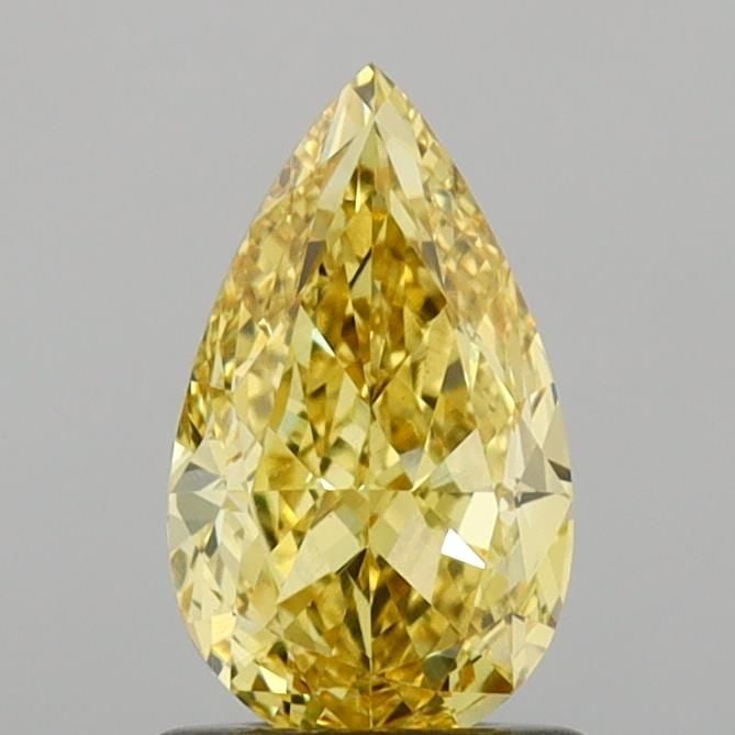 Loose Diamond - PEAR 1.09ct Fancy Intense Yellow VS1: Loose Diamond - PEAR 1.09ct Fancy Intense Yellow VS1 Source: This is a real non-mined Diamond that has been grown in a lab Shape: PEAR Carats: 1.09 Color: Fancy Intense Yellow Certification: IGI