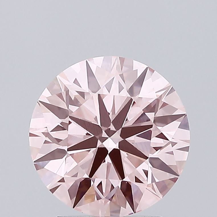 Ideal Loose Diamond - ROUND 2.36ct Fancy Vivid Pink VS1: Ideal Loose Diamond - ROUND 2.36ct Fancy Vivid Pink VS1 Source: This is a real non-mined Diamond that has been grown in a lab Shape: ROUND Carats: 2.36 Color: Fancy Vivid Pink Certification: IGI Video