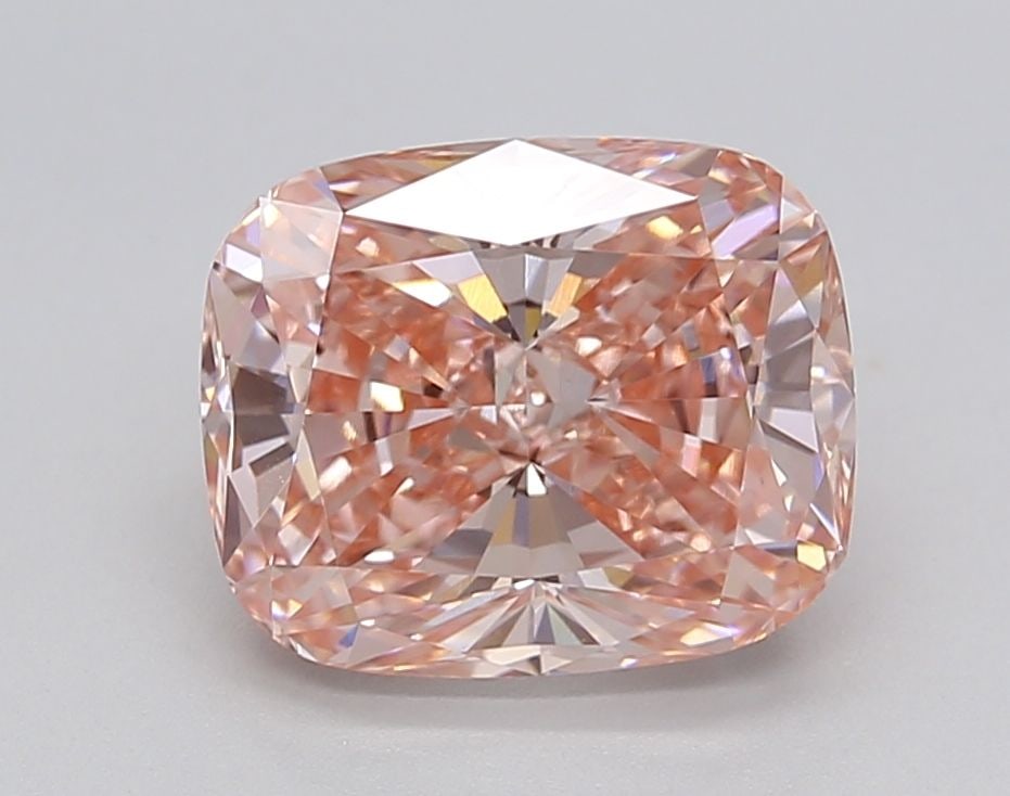 Loose Diamond - CUSHION BRILLIANT 2.77ct Fancy Vivid Pink VS1: Loose Diamond - CUSHION BRILLIANT 2.77ct Fancy Vivid Pink VS1 Source: This is a real non-mined Diamond that has been grown in a lab Shape: CUSHION BRILLIANT Carats: 2.77 Color: Fancy Vivid Pink Certif
