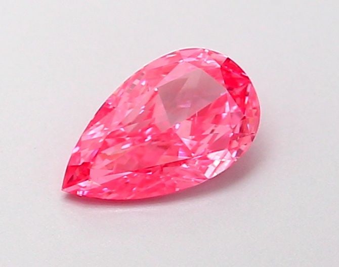 Loose Diamond - PEAR 0.37ct Fancy Vivid Pink VS2: Loose Diamond - PEAR 0.37ct Fancy Vivid Pink VS2 Source: This is a real non-mined Diamond that has been grown in a lab Shape: PEAR Carats: 0.37 Color: Fancy Vivid Pink Certification: IGI Video: Video