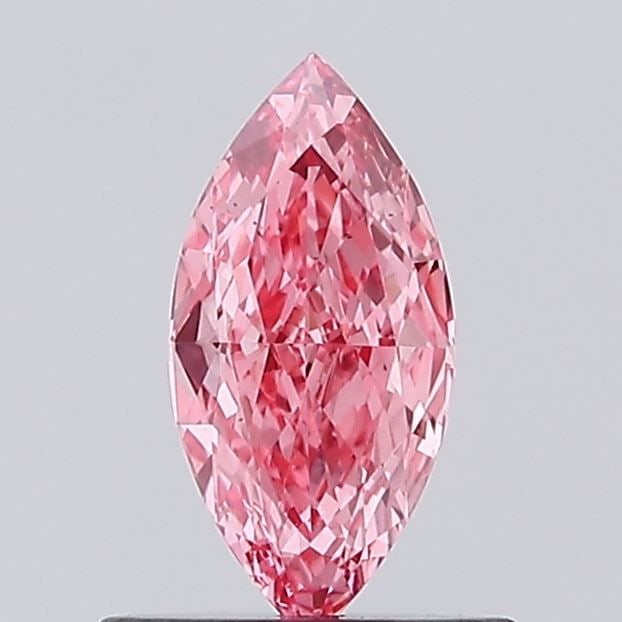 Loose Diamond - MARQUISE 0.45ct Fancy Vivid Pink VS2: Loose Diamond - MARQUISE 0.45ct Fancy Vivid Pink VS2 Source: This is a real non-mined Diamond that has been grown in a lab Shape: MARQUISE Carats: 0.45 Color: Fancy Vivid Pink Certification: NONE Vide