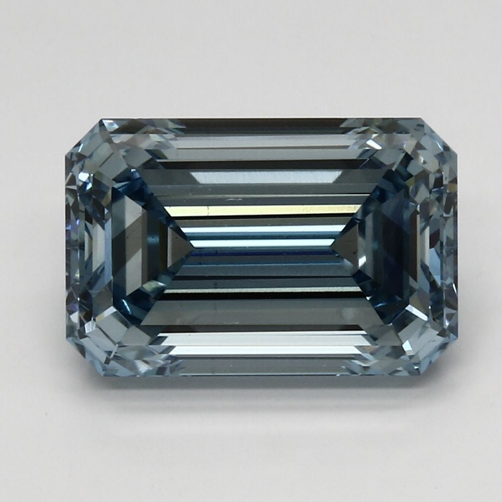 Loose Diamond - EMERALD 5.0ct Fancy Intense Blue VS2: Loose Diamond - EMERALD 5.0ct Fancy Intense Blue VS2 Source: This is a real non-mined Diamond that has been grown in a lab Shape: EMERALD Carats: 5.0 Color: Fancy Intense Blue Certification: IGI Video