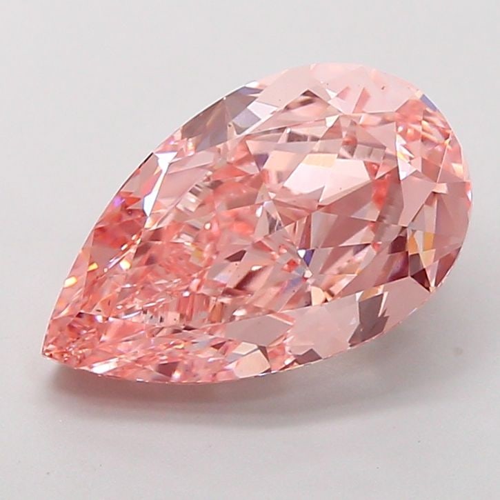 Loose Diamond - PEAR 5.03ct Fancy Intense Pink VS2: Loose Diamond - PEAR 5.03ct Fancy Intense Pink VS2 Source: This is a real non-mined Diamond that has been grown in a lab Shape: PEAR Carats: 5.03 Color: Fancy Intense Pink Certification: IGI Video: