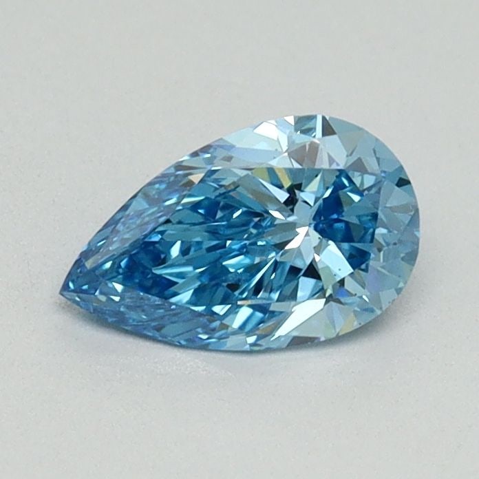 Loose Diamond - PEAR 0.54ct Fancy Blue VS2: Loose Diamond - PEAR 0.54ct Fancy Blue VS2 Source: This is a real non-mined Diamond that has been grown in a lab Shape: PEAR Carats: 0.54 Color: Fancy Blue Certification: NONE Video: