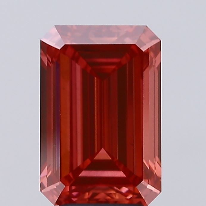Loose Diamond - EMERALD 4.0ct Fancy Vivid Red VS2: Loose Diamond - EMERALD 4.0ct Fancy Vivid Red VS2 Source: This is a real non-mined Diamond that has been grown in a lab Shape: EMERALD Carats: 4.0 Color: Fancy Vivid Red Certification: IGI Video: