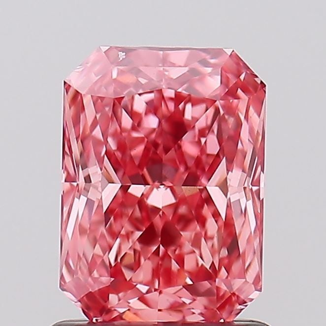 Loose Diamond - RADIANT 1.2ct Fancy Vivid Pink VVS2: Loose Diamond - RADIANT 1.2ct Fancy Vivid Pink VVS2 Source: This is a real non-mined Diamond that has been grown in a lab Shape: RADIANT Carats: 1.2 Color: Fancy Vivid Pink Certification: IGI Video: