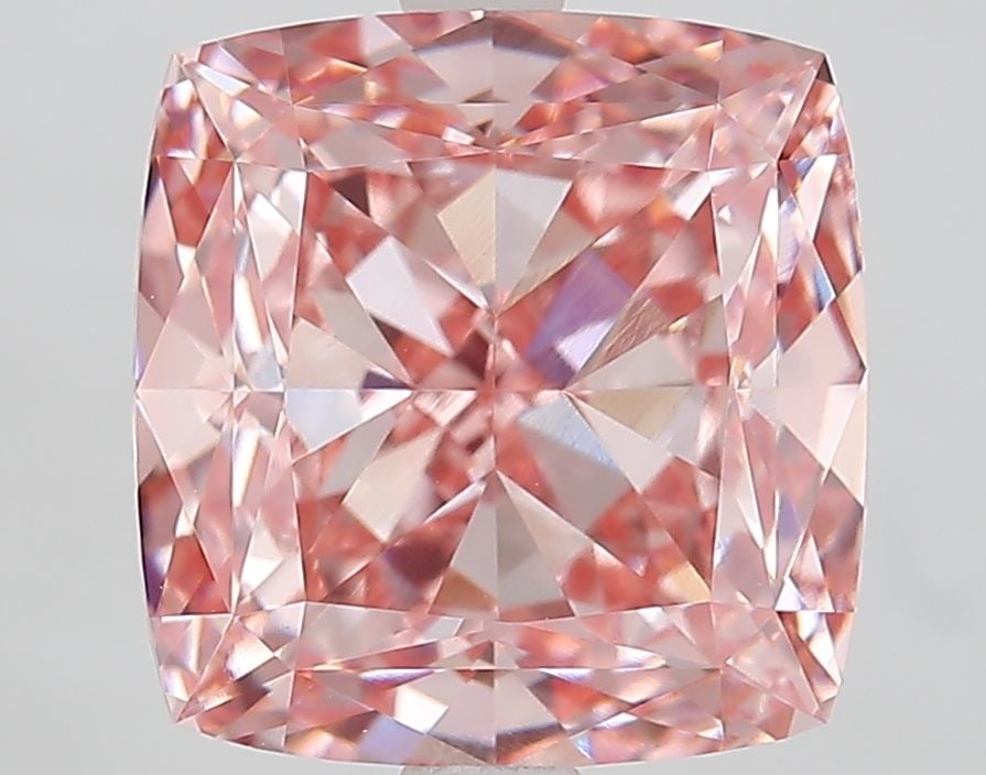Loose Diamond - CUSHION MODIFIED 5.07ct Fancy Intense Pink VVS2: Loose Diamond - CUSHION MODIFIED 5.07ct Fancy Intense Pink VVS2 Source: This is a real non-mined Diamond that has been grown in a lab Shape: CUSHION MODIFIED Carats: 5.07 Color: Fancy Intense Pink Cer