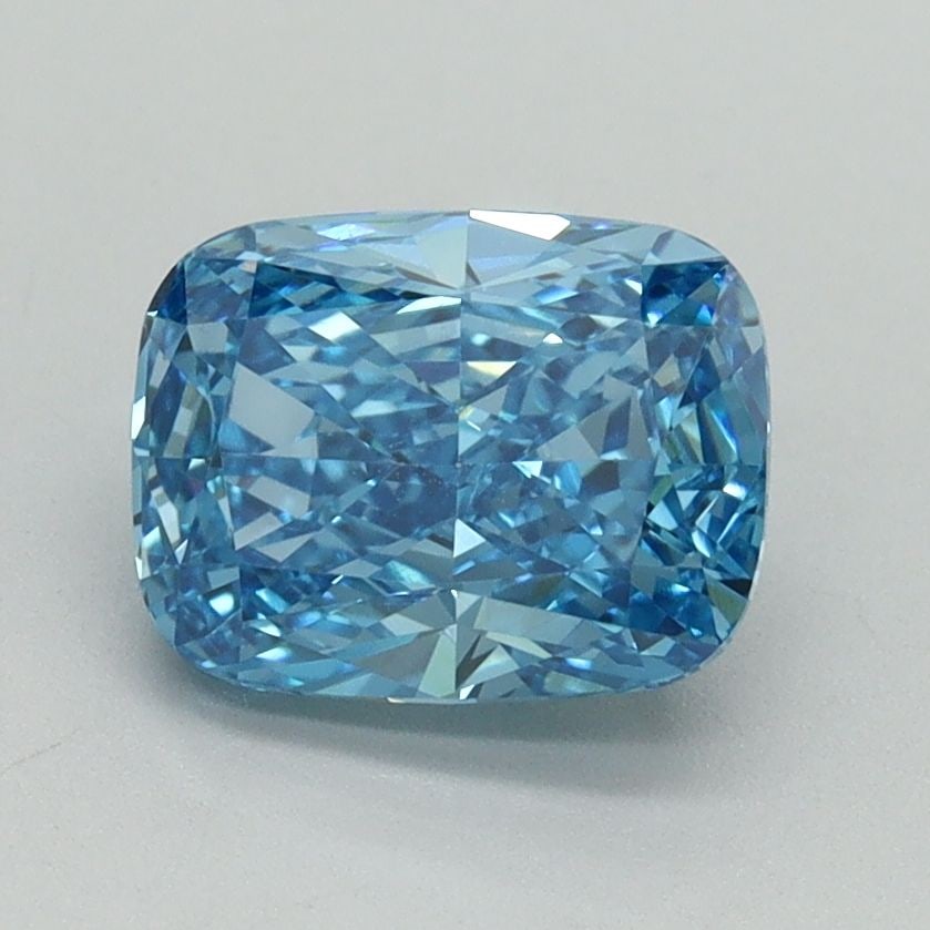 Loose Diamond - CUSHION MODIFIED 1.61ct Fancy Vivid Blue VS1: Loose Diamond - CUSHION MODIFIED 1.61ct Fancy Vivid Blue VS1 Source: This is a real non-mined Diamond that has been grown in a lab Shape: CUSHION MODIFIED Carats: 1.61 Color: Fancy Vivid Blue Certific
