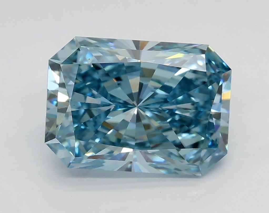 Loose Diamond - RADIANT 2.51ct Fancy Intense Blue VS1: Loose Diamond - RADIANT 2.51ct Fancy Intense Blue VS1 Source: This is a real non-mined Diamond that has been grown in a lab Shape: RADIANT Carats: 2.51 Color: Fancy Intense Blue Certification: IGI Vid