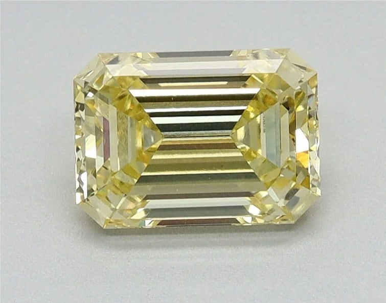 Loose Diamond - EMERALD 5.89ct YELLOW VS1 (1 of 1)