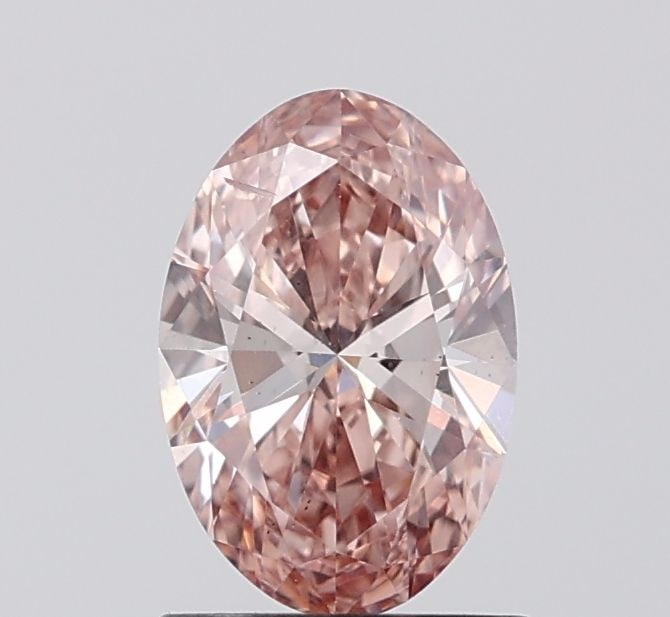Loose Diamond - OVAL 1.02ct Fancy Intense Brownish Pink SI1: Loose Diamond - OVAL 1.02ct Fancy Intense Brownish Pink SI1 Source: This is a real non-mined Diamond that has been grown in a lab Shape: OVAL Carats: 1.02 Color: Fancy Intense Brownish Pink Certificat