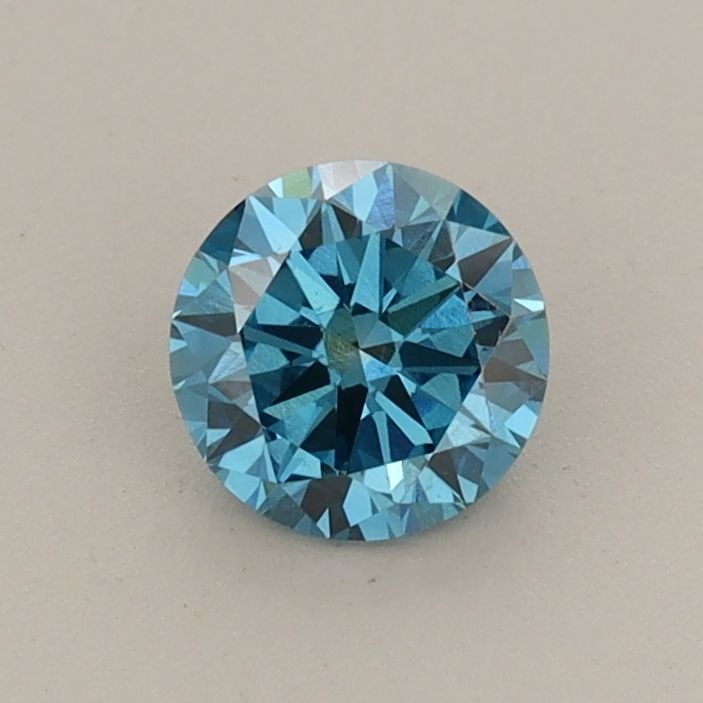 Loose Diamond - ROUND 0.54ct Fancy Vivid Blue VS1: Loose Diamond - ROUND 0.54ct Fancy Vivid Blue VS1 Source: This is a real non-mined Diamond that has been grown in a lab Shape: ROUND Carats: 0.54 Color: Fancy Vivid Blue Certification: IGI Video: