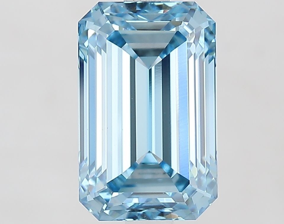 Loose Diamond - EMERALD 3.0ct Fancy Vivid Blue VS1 (1 of 1)