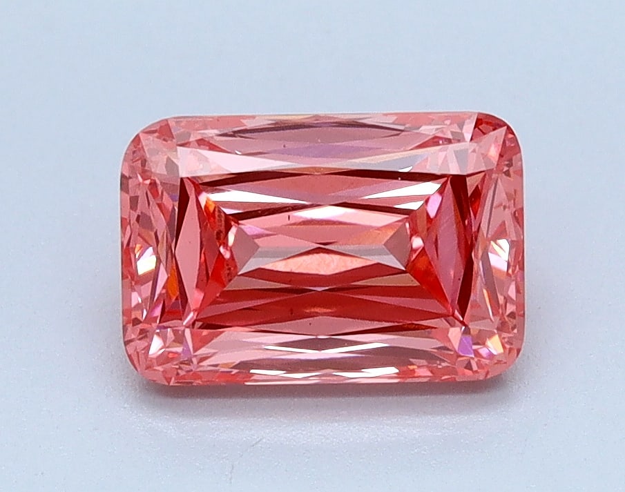 Loose Diamond - CUSHION MIXED CUT 1.16ct PINK VS1: Loose Diamond - CUSHION MIXED CUT 1.16ct PINK VS1 Source: This is a real non-mined Diamond that has been grown in a lab Shape: CUSHION MIXED CUT Carats: 1.16 Color: PINK Clarity: VS1 Certification: IG