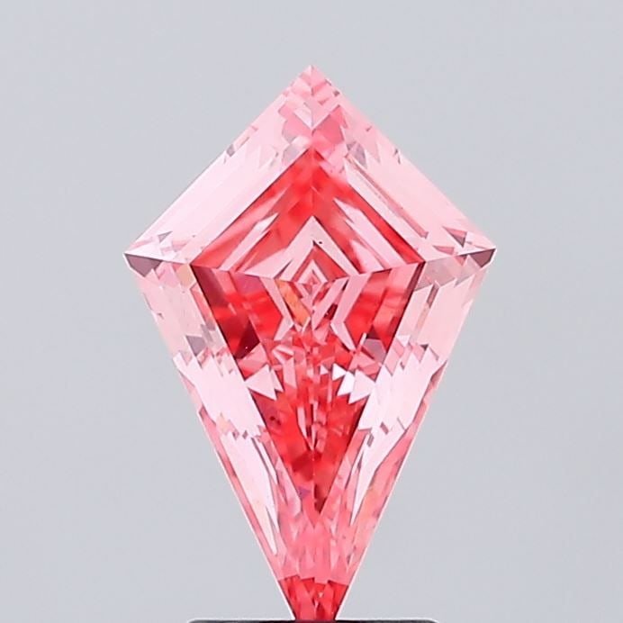 Loose Diamond - KITE 2.17ct Fancy Vivid Pink VS1: Loose Diamond - KITE 2.17ct Fancy Vivid Pink VS1 Source: This is a real non-mined Diamond that has been grown in a lab Shape: KITE Carats: 2.17 Color: Fancy Vivid Pink Certification: IGI Video: