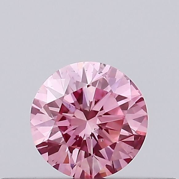 Ideal Loose Diamond - ROUND 0.17ct Fancy Vivid Pink VS2: Ideal Loose Diamond - ROUND 0.17ct Fancy Vivid Pink VS2 Source: This is a real non-mined Diamond that has been grown in a lab Shape: ROUND Carats: 0.17 Color: Fancy Vivid Pink Certification: IGI Video