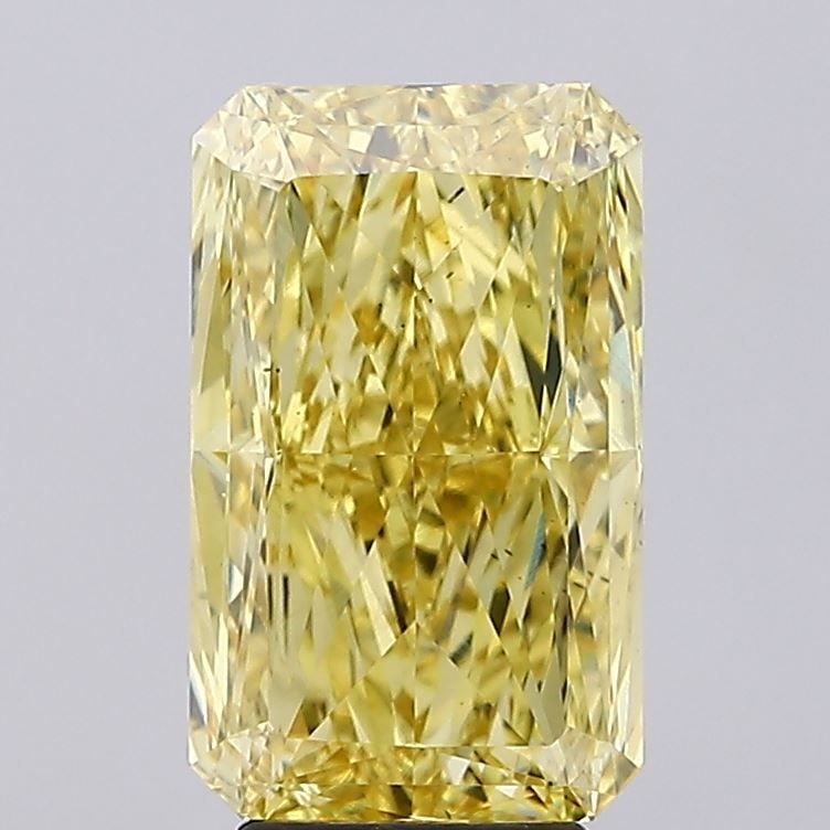 Loose Diamond - RADIANT 5.1ct Fancy Intense Yellow VS1: Loose Diamond - RADIANT 5.1ct Fancy Intense Yellow VS1 Source: This is a real non-mined Diamond that has been grown in a lab Shape: RADIANT Carats: 5.1 Color: Fancy Intense Yellow Certification: NONE 
