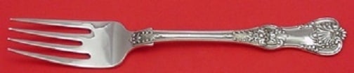 Tiffany & Co English King Sterling Silver Cold Meat Fork 8.5 in: Tiffany & Co English King Sterling Silver Cold Meat Fork 8.5 in This elegant cold meat fork is crafted by Tiffany & Co. in the timeless English King pattern, dating back to 1850-1899. Made from high-q