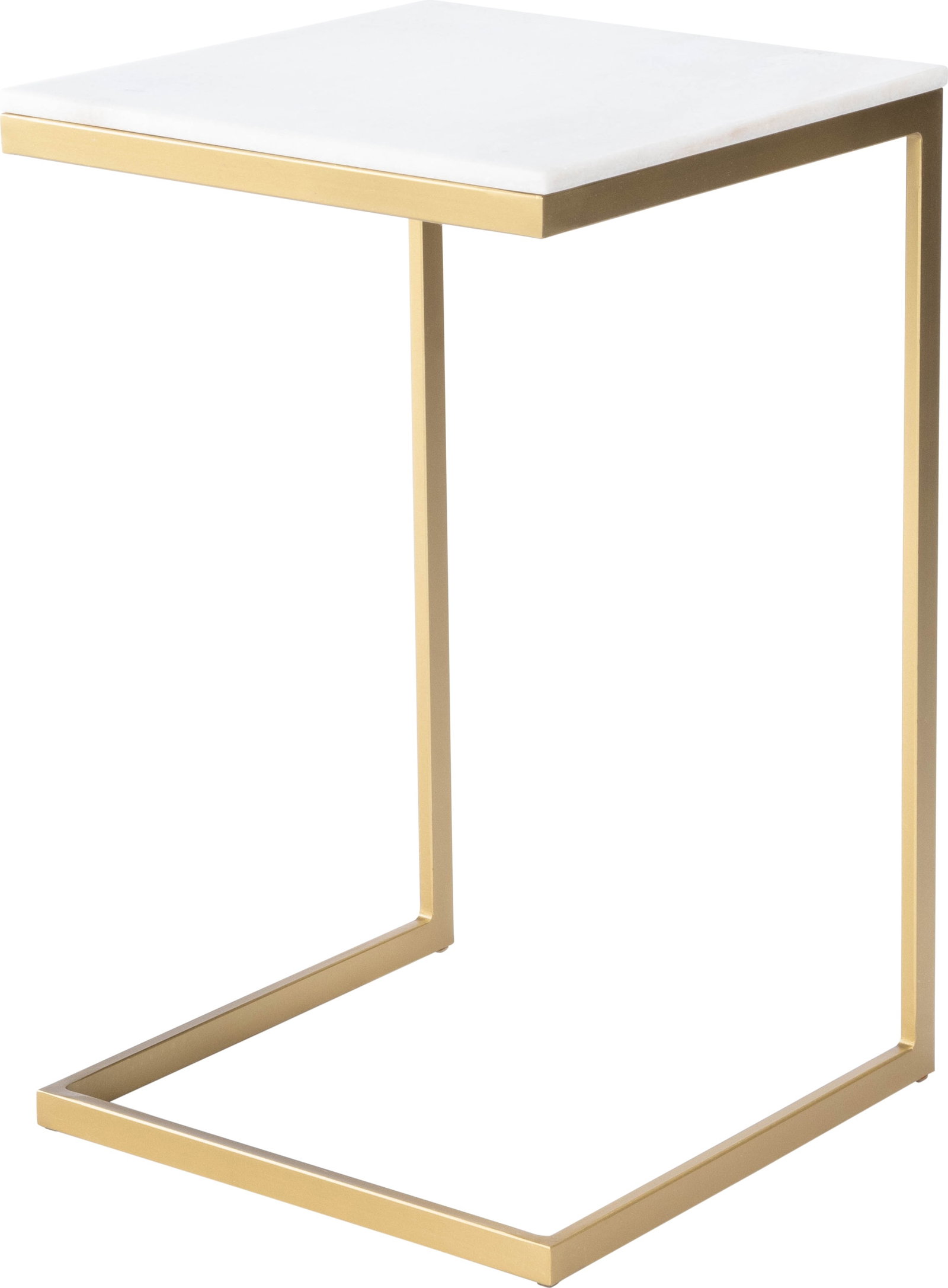 Butler Lawler Gold and Marble Side Accent Table (1 of 9)